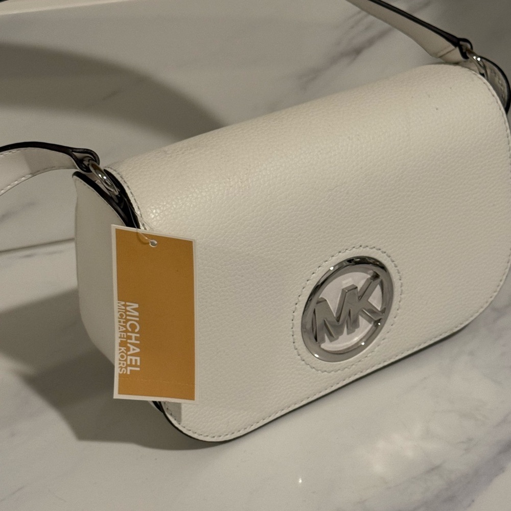 Michael Kors NWT white and silver bag - Picture 2 of 12